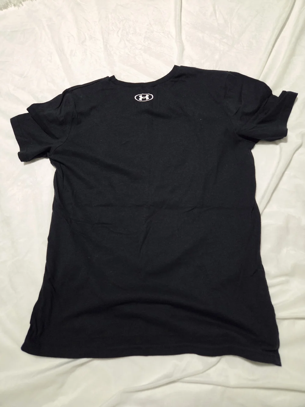 Under Armour Black Tee with Red Camo Logo Graphic